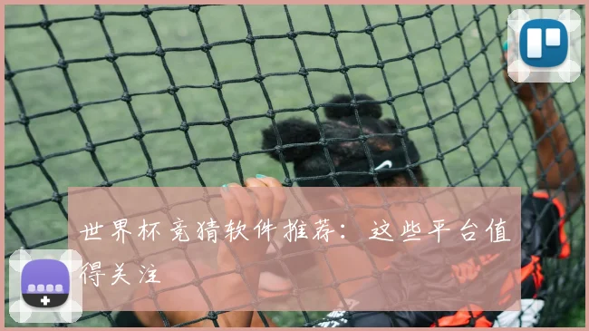 世界杯竞猜软件推荐:这些平台值得关注